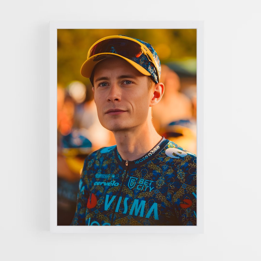 Poster Vingegaard en Bleu – affiche Cyclisme (vue 3)